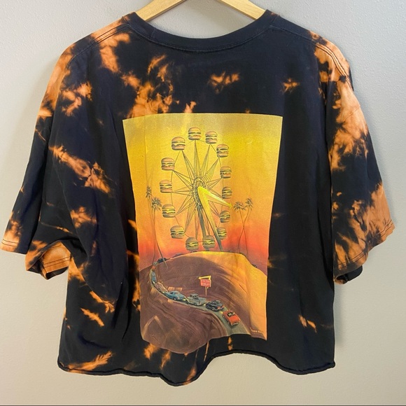 In-N-Out Burger Cropped Bleach Dyed 70th Anniversary 2018 Tee XXL - Picture 9 of 9